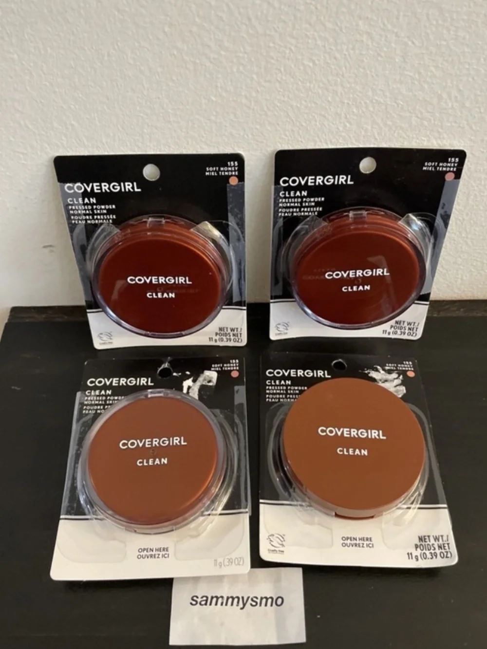 Covergirl Clean Pressed Powder Original with Talc 155 Soft Honey, x4
